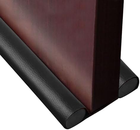 Wanheart Under Door Draft Stopper 2-Pack Black