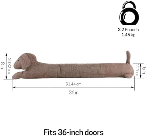 SWISSELITE 36 Inch Under Door Stopper with Animal Design