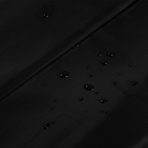 Sunolga 72 Inches Waterproof Draft Stopper with Glass Beads and Cotton Black