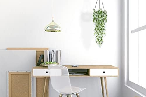 SJL 4pcs Artificial Hanging Lavender Plants for Indoor Decor