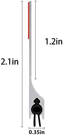42 Inch Door Draft Stopper Black Aluminum Seal Strip