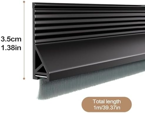 Funnytek 39 Inch Self Adhesive Door Sweep Brush