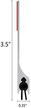 USUKUE Metal Door Draft Stopper 36 Inch Mice Guard Bottom Seal Strip