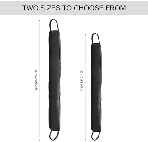 Weighted Door Draft Stopper 32 Inch Black