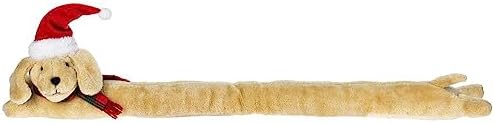 Brown Plush Puppy Dog Door Christmas Draft Stopper