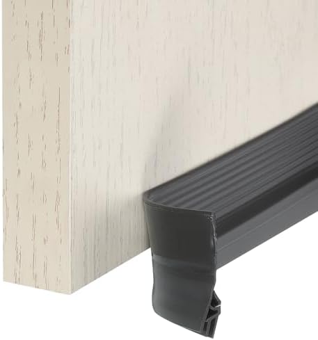 Uxcell Door Draft Stopper Black Gray 66ft x 157in Weather Stripping Seal