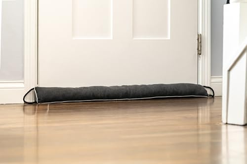 Duck Brand Weighted Door Draft Stopper 36 Door Gap Coverage 1-Pack Dark Gray