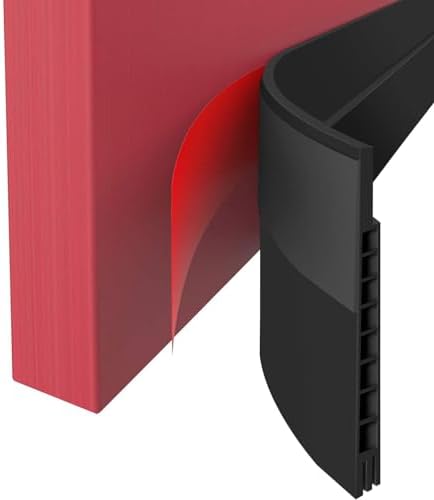 Suptikes Upgraded Door Draft Stopper for Large Gap 3 W x 37 L Black