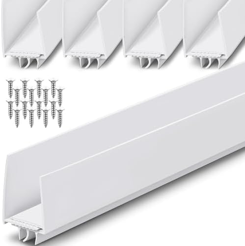Pickmesh 4 Pcs Adjustable Storm Door Bottom Sweep 36 Inch White