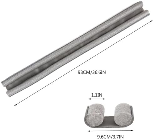 Adjustable Door Draft Stopper - 366 Inch Black Gap Filler