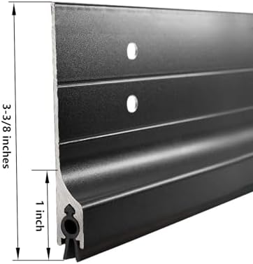 GALOFAY Door Draft Stopper 36 Inch Aluminum Blocker with Rubber Sweep