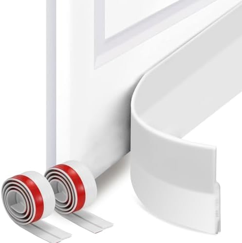 Xiaohemiao Door Draft Stopper 2 Pack - Silicone Gap Filler for Bottom of Door