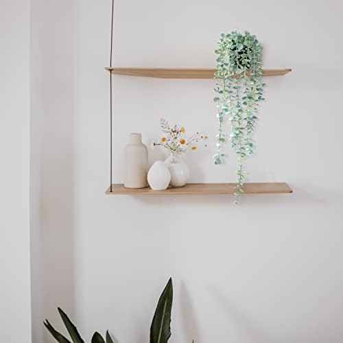 BACAMA Fake Hanging Eucalyptus Wall Greenery 2PCS
