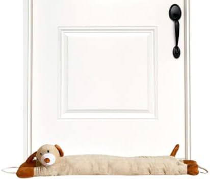 Evelots Under Door Dog Draft Stopper - 38 Inch Heavy Duty Cute Puppy
