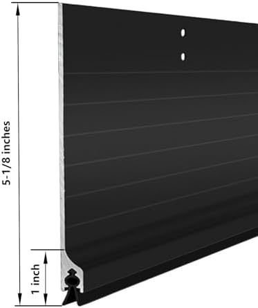 GALOFAY Door Metal Draft Stopper 36 Inches Black