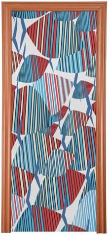 Susiyo Colorful Geometric Fish Halloween Door Cover