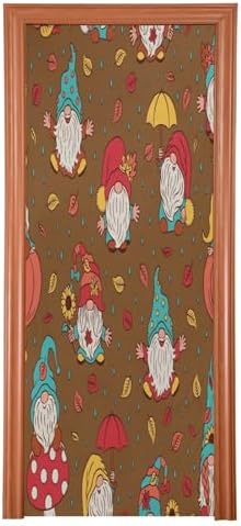 Susiyo Cute Gnomes Fall Halloween Door Cover