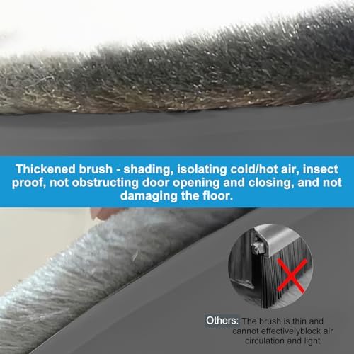 Lafo Door Sweep for Bottom of Door with Brush