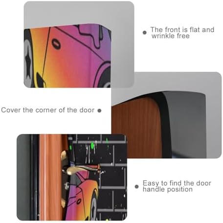 Susiyo Sports Cars Door Cover Halloween Decoration 32x79 in