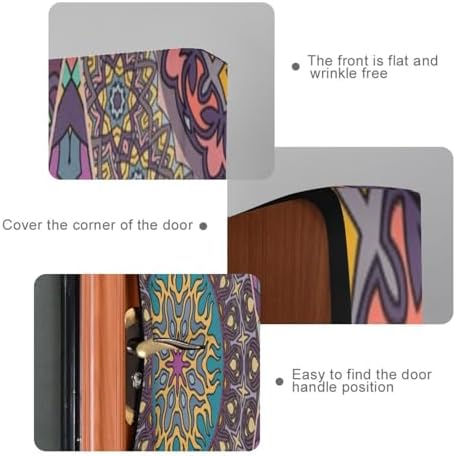 Susiyo Vintage Floral Mandala Halloween Door Cover