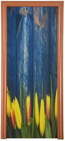 Susiyo Spring Tulip Halloween Door Cover 32x79 in