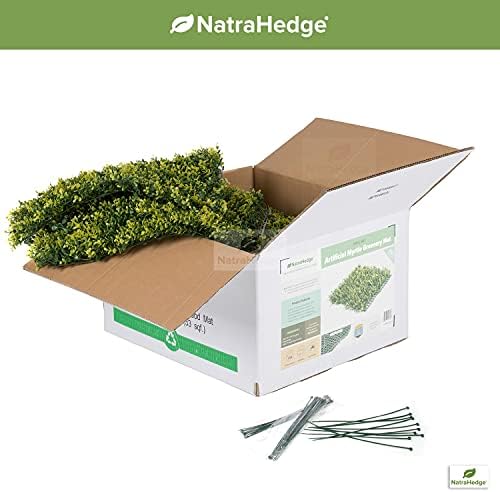 NatraHedge Long Stem Boxwood Hedge Mats 12-Pack 20x20 Greenery Panels