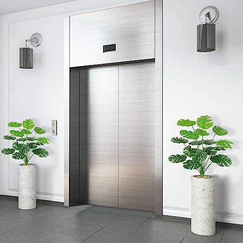 SOMYTING Set of 2 Artificial Tropical Plants in Pots