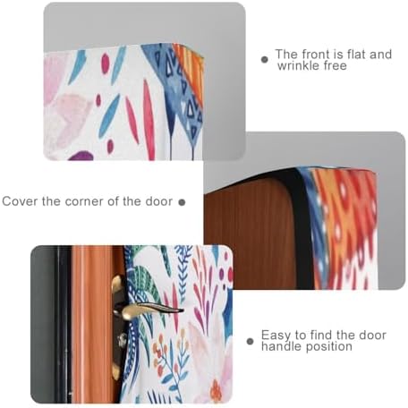 Susiyo Festive Rooster Door Cover for Halloween Stretch Fabric Door Decoration 32x79 in