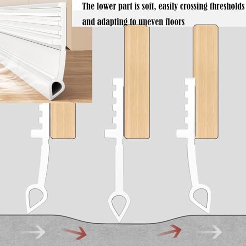 CozyCove Door Draft Stopper 39inch White