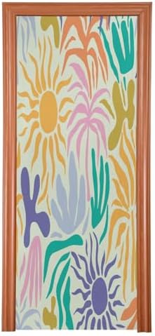 Susiyo Tropical Abstract Pattern Halloween Door Cover