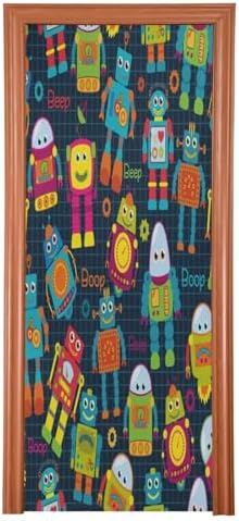 Susiyo Cute Cartoon Robot Halloween Door Cover