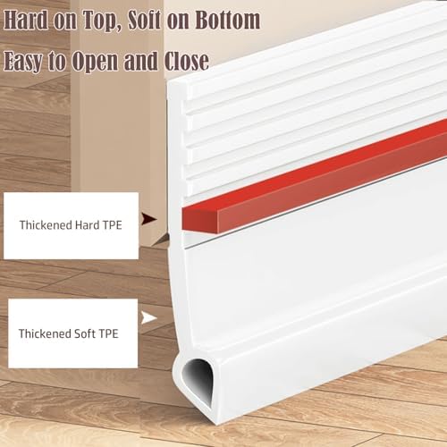 CozyCove Door Draft Stopper 39inch White