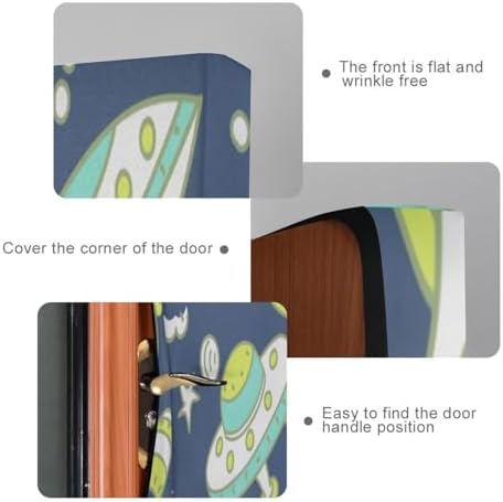 Susiyo Space Seamless Halloween Door Cover Stretch Fabric Backdrop for Home Parties and Holidays