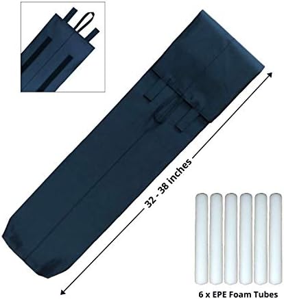 OO Living Under Door Draft Stopper Blocker 2 Inch Foam Tubes Black