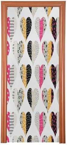 Susiyo Multicolored Hearts Halloween Door Cover