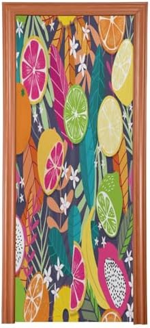 Susiyo Summer Fruit Halloween Door Cover Decoration