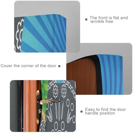 Susiyo Retro Colorful Door Fan Halloween Decoration