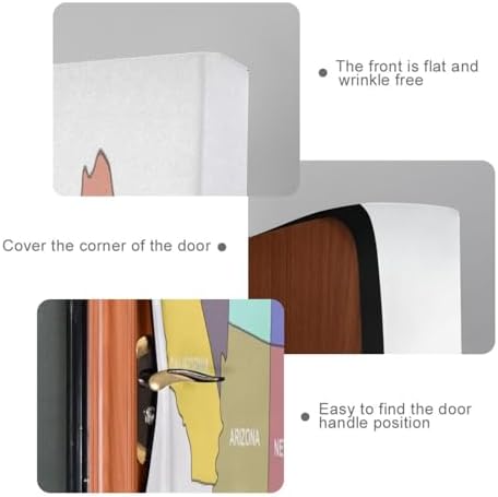Susiyo Colorful USA Map Halloween Door Cover