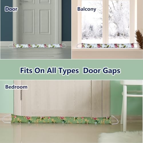 2 Pack 36 Inch Door Draft Stopper with Cartoon Print