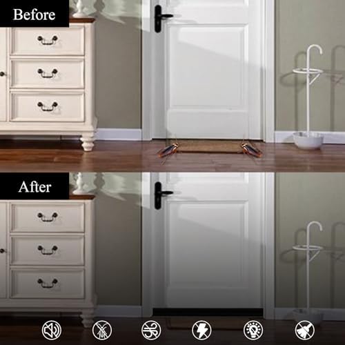 Saim Door Sweep for Bottom of Door 2 Pcs Self-Adhesive Draft Stopper