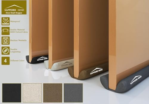 Sapphire Home Door Draft Stopper Waterproof Grey