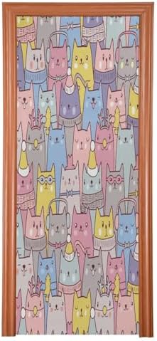 Susiyo Christmas Door Cover with Elastic Bands
