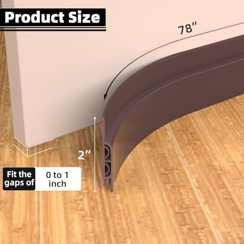 ESUFEIR 78 Inch Under Door Draft Stopper