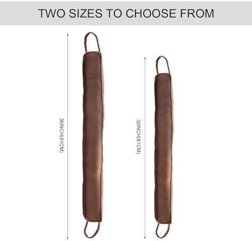 WiseTigris Door Draft Stopper Weather Stripping Noise Blocker 32 Inch Brown