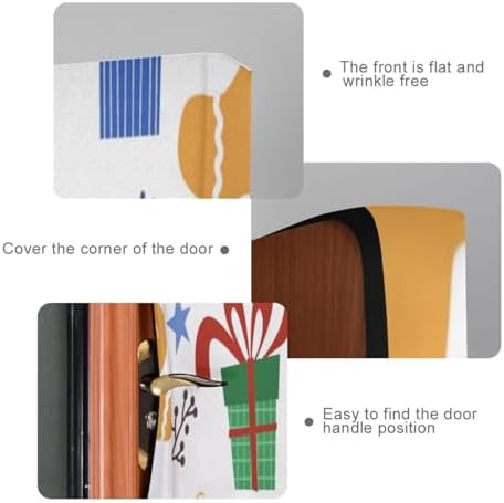 Susiyo Christmas Door Cover Stretch Fabric Party Decoration