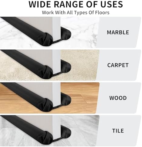 Under Door Draft Stopper 36 Inch Double Sided Noise Blocker