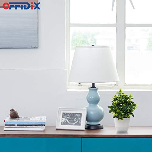 OFFIDIX Artificial Plastic Mini Plants with White Pot Decor