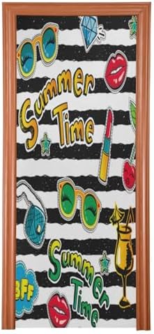 Susiyo Halloween Door Cover for Home Party Decor 32x79 in