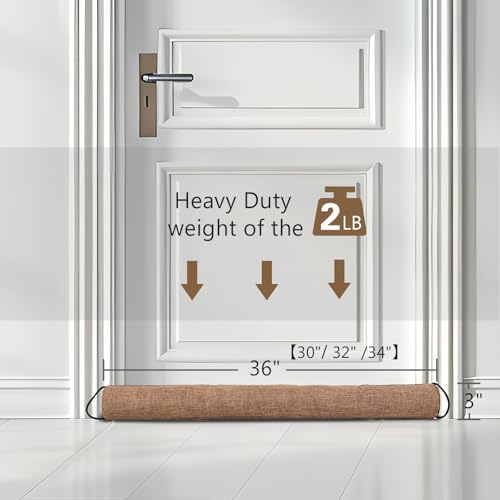 Singingglory Door Draft Stopper 34 Inches Weighted