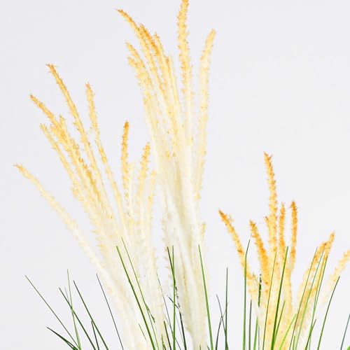 6PCS Artificial Onion Grass Fake Tall Grass for Indoor Outdoor Decor
